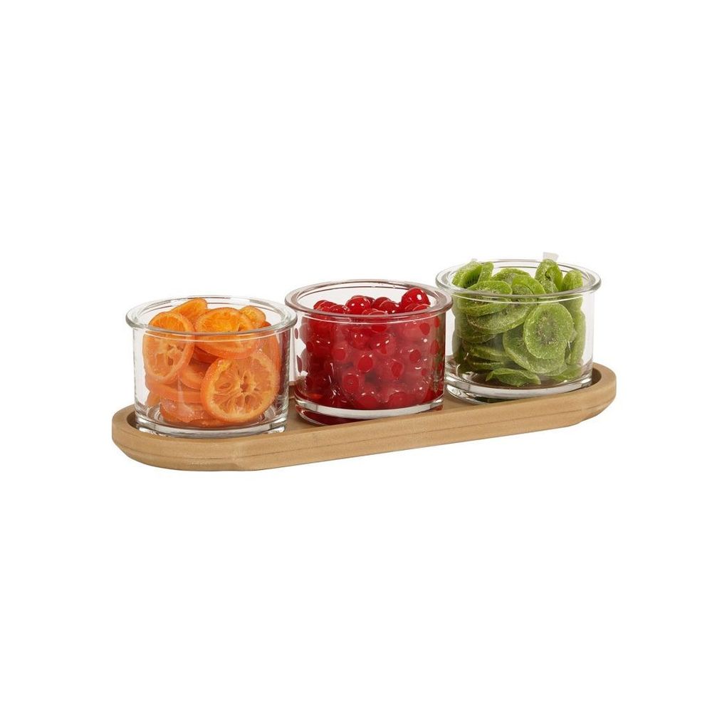 Cal-Mil Renew Round 3 Glass Jar Display, 16 inch Width x 6 inch Depth x 4 inch Height