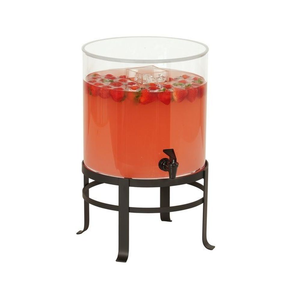 Cal-Mil Round 3 Gallon Polycarbonate Ice Dispenser, 12 inch Dia. x 19 inch Height
