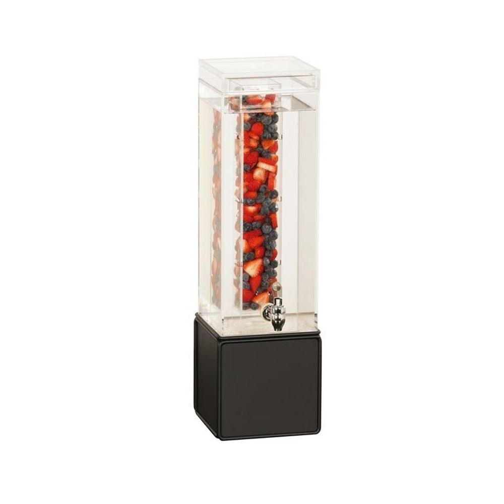 Cal-Mil Onyx 3 Gallon Beverage Dispenser with Infusion Chamber, 8.25 x 10 x 24 inch