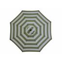 American Maid Aluminum Olive Green and White Stripe Umbrella, 9 feet -- 4 per case