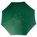American Maid Aluminum Dark Green Umbrella with Crank, 9 feet -- 4 per case