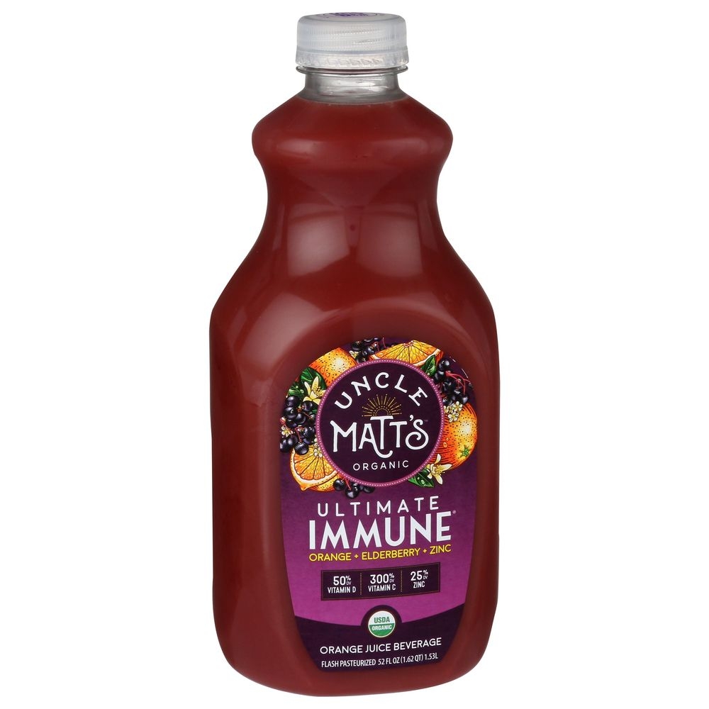 Unclematts Organic Ultimate Immune Juice, 52 Ounce -- 6 per case