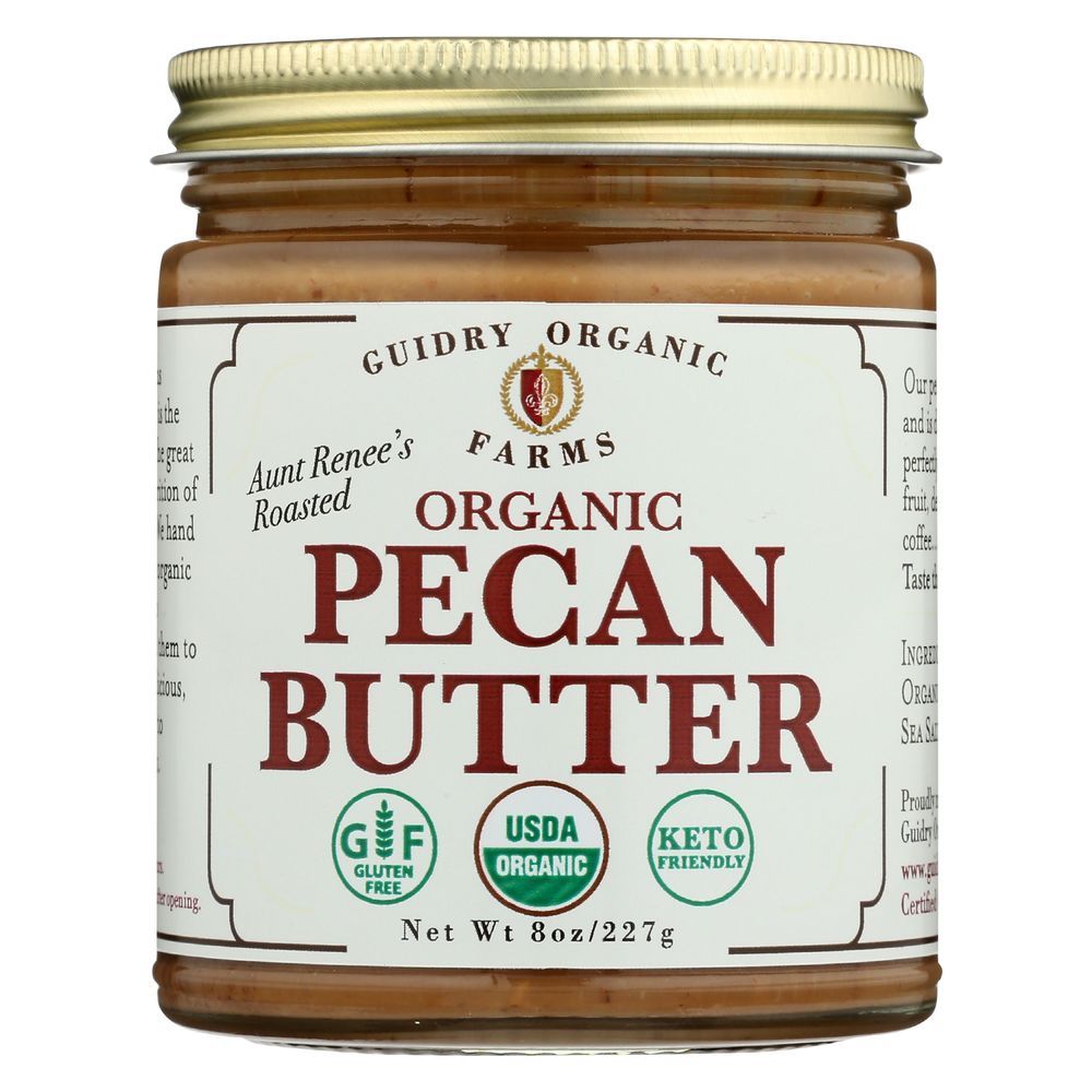 Guidry Organic Farms Pecan Butter, 8 Ounce -- 12 Per Case