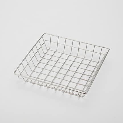 American Metalcraft Stainless Steel Wire Square Grid Basket, 10 x 10 inch