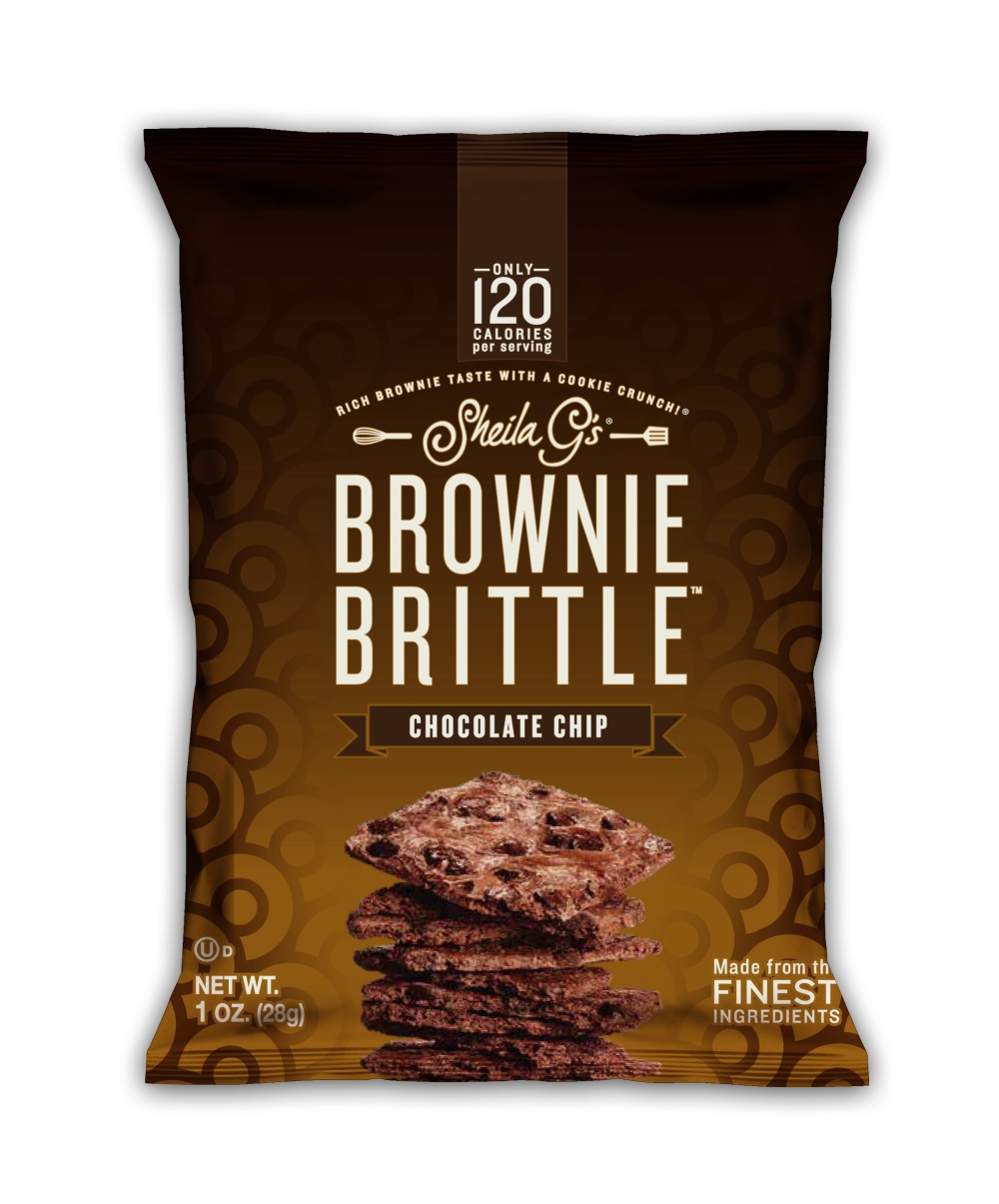 Sheila Gs Chocolate Chip Brownie Brittle, 1 Ounce -- 72 per case.