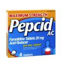 Pepcid AC Maximum Strength Acid Reducer Tablet - 8 count per pack -- 36 packs per case