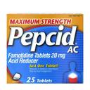 Pepcid AC Maximum Strength Acid Reducer Tablet - 25 count per pack -- 36 packs per case