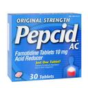 Pepcid AC Original Strength Acid Reducer Tablet - 30 count per pack -- 36 packs per case