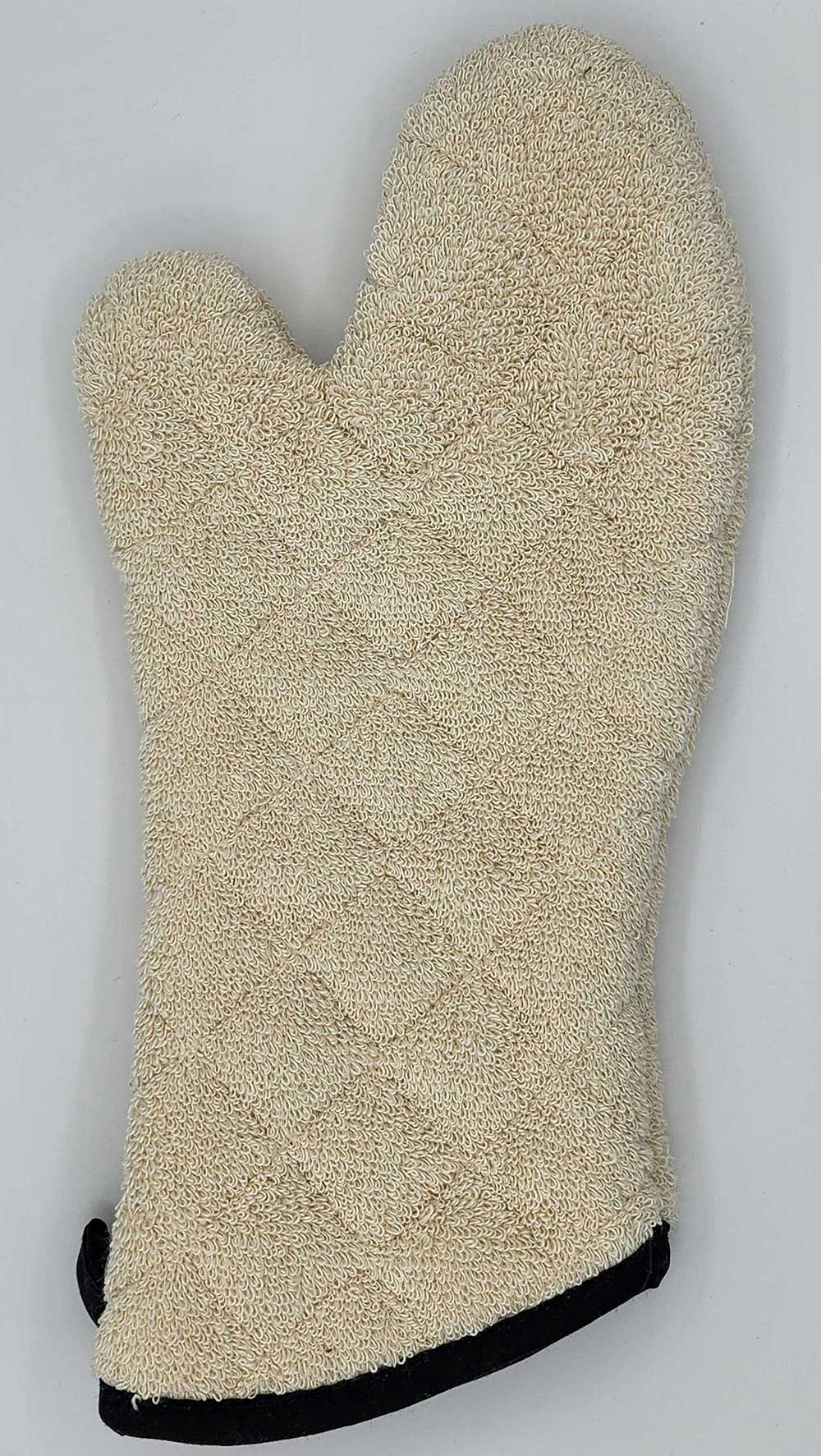 Intedge Tan Heavy Duty Terry Oven Mitt, 15 Inch
