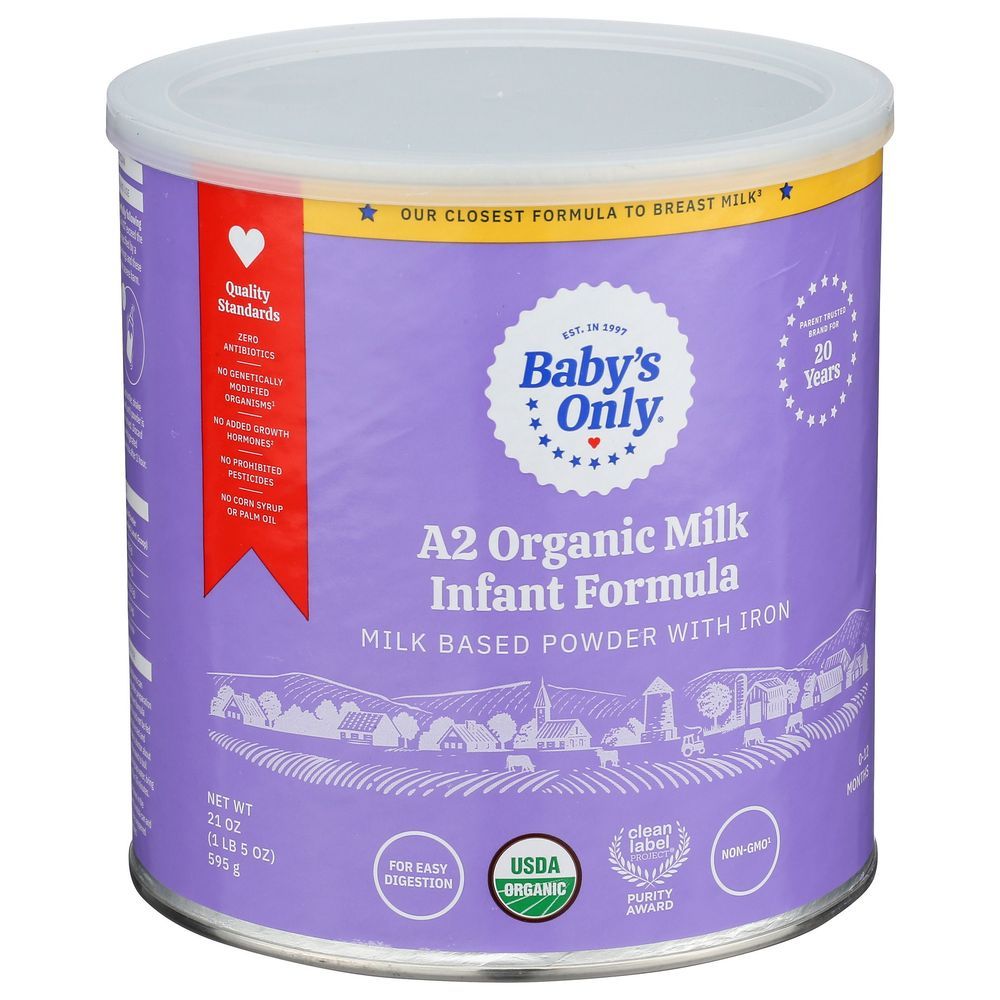 Babys Only Organic Milk Infant Formula With Iron, 21 Ounce -- 6 Per Case