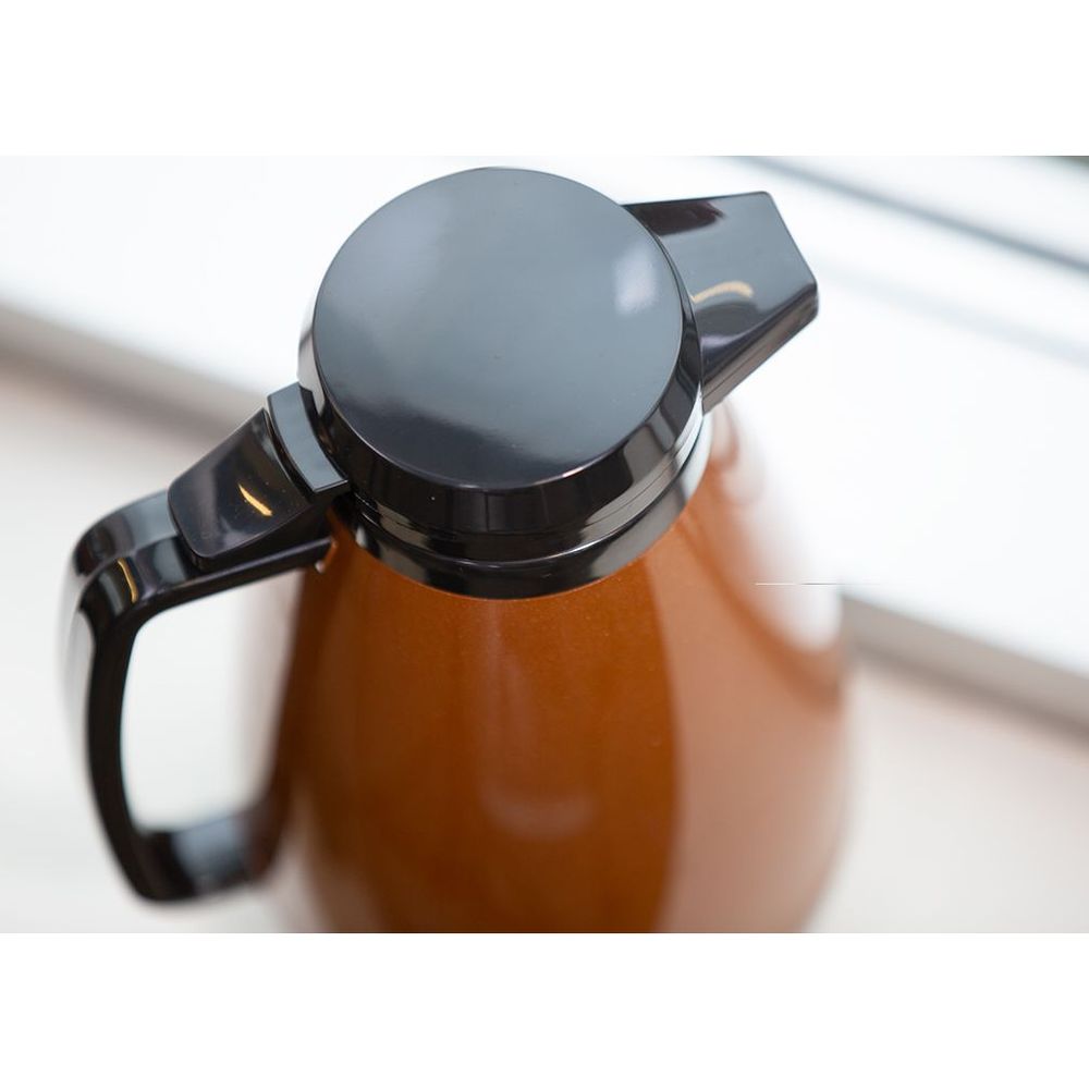 Service Ideas Thermo-Serv Copper and Black Finish Foam Insulated Server, 1 Liter Capacity