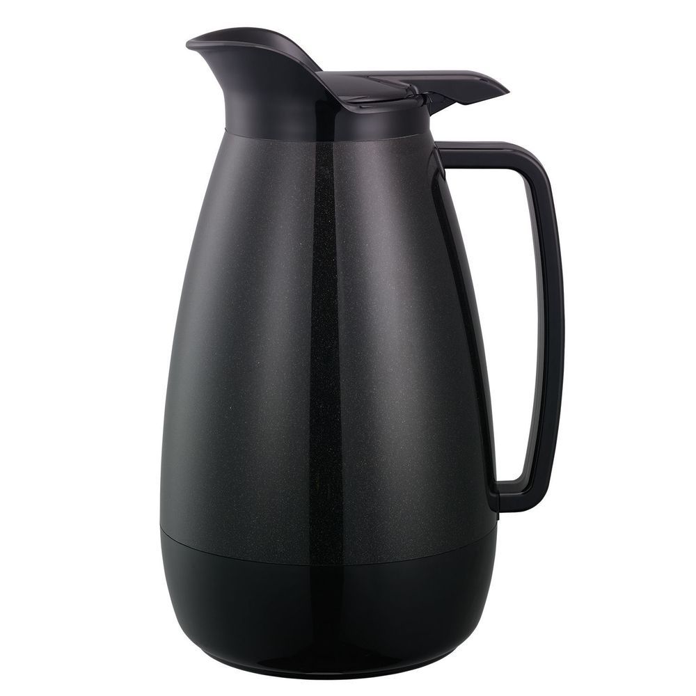 Service Ideas Thermo Serv Metallic Black Finish Foam Insulated Server With Flip Top Lid, 2 Liter Capacity