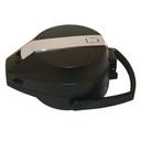 Service Ideas Color Me SVAC Brushed Stainless Finish Vacuum Insulated Airpot with Black Lever Pump Lid, 2.2 Liter Capacity