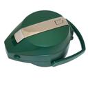 Service Ideas Color Me SVAC Brushed Stainless Finish Vacuum Insulated Airpot with Green Lever Pump Lid, 2.2 Liter Capacity
