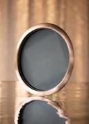 Service Ideas Rose Gold 12 inch Round Non-Slip Tray with Removable Insert, 14 x 14 x 1 inch