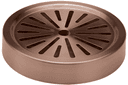 Service Ideas Stainless Steel Rose Gold Round Drip Tray, 6 x 6 x 1.25 inch