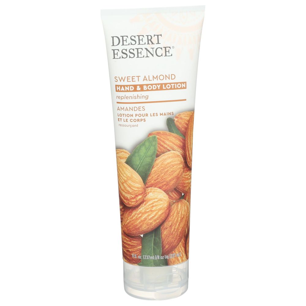 Desert Essence Organic Almond Hand and Body Lotion, 8 Fluid Ounce