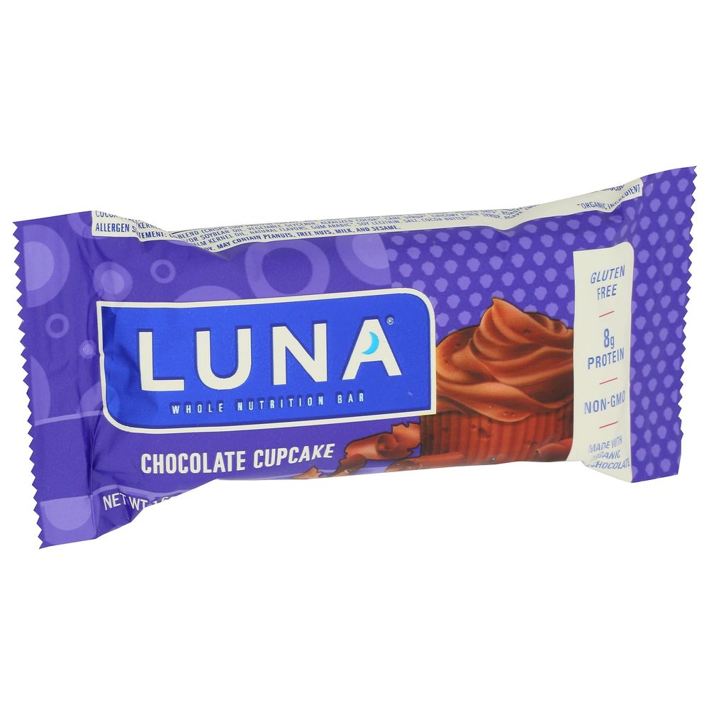 Luna Chocolate Cupcake Nutrition Bar, 1.69 Ounce -- 15 per case