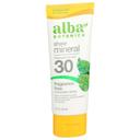 Alba Botanica Fragrance Free SPF 30 Sheer Mineral Sunscreen Lotion, 3 Fluid Ounce