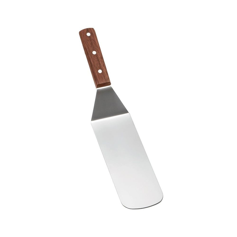 Tablecraft Stainless Steel Spatula with Wood Handle, 14 1/2 inch -- 12 per case