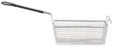 Tablecraft Nickel Plated Mesh Rectangular Fry Basket with Black Vinyl Handle, 11 x 5.375 x 4 inch
