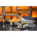 Tablecraft Frostone Slate Collection Melamine Black Rectangular Serving Tray, 20.875 x 6.25 x 0.3125 inch