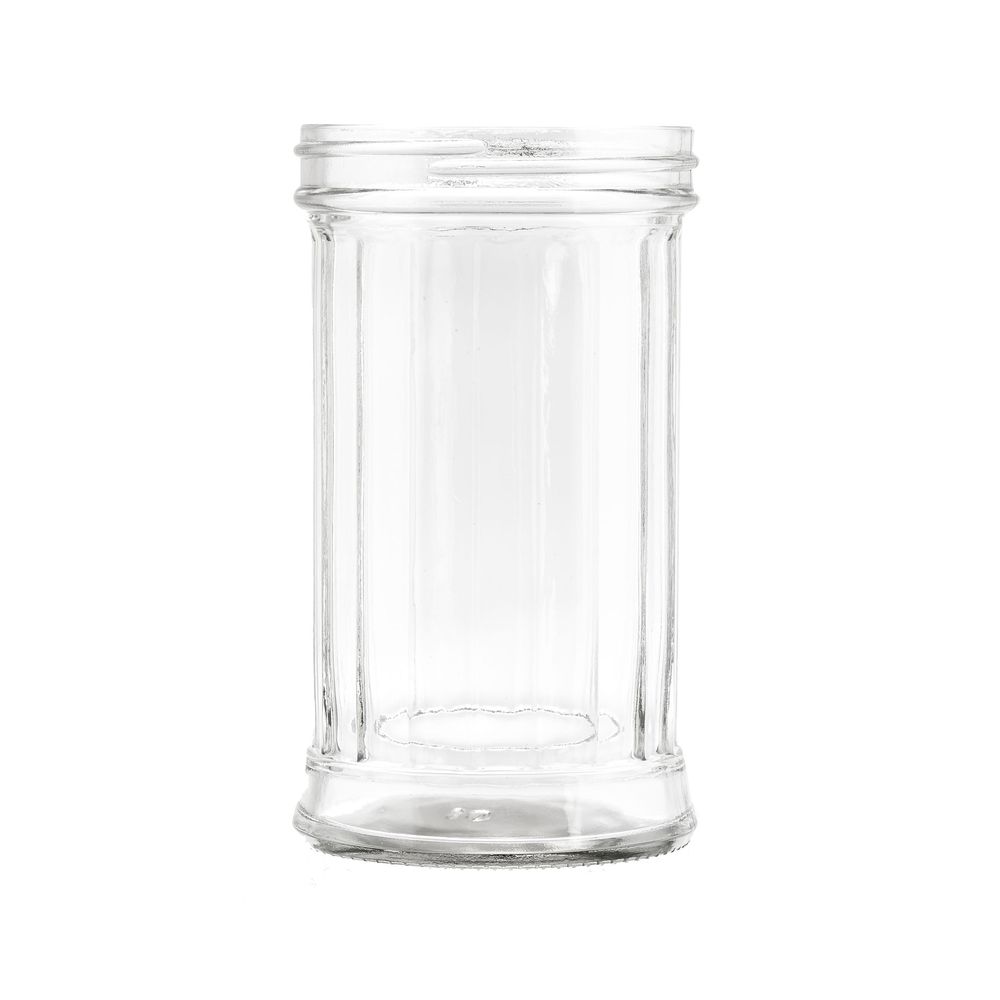 Tablecraft 12 Ounce Glass Jar For Fluted Glass Shaker, 12 Ounce Capacity -- 12 Per Case