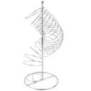Tablecraft Chrome Plated Wire Spiral Fruit Basket, 9 x 9 x 18.5 inch