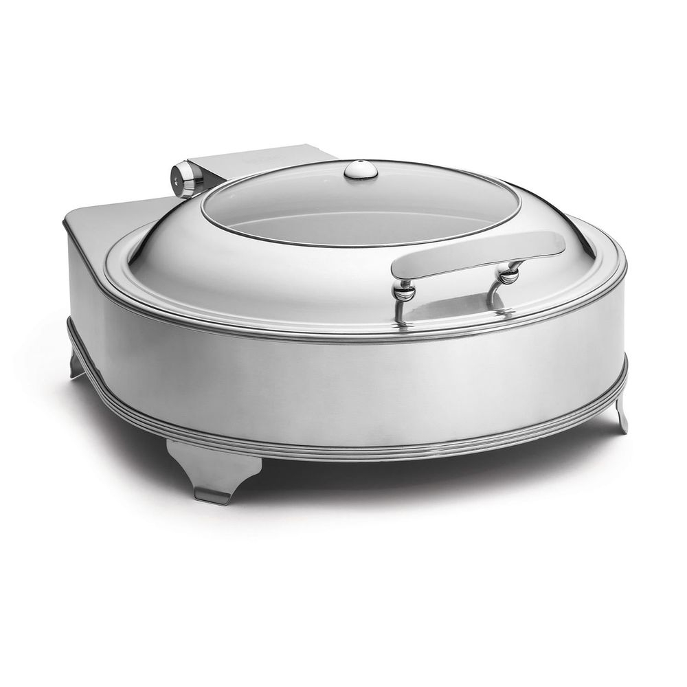 Tablecraft Quick View Round Electric Chafer, 6 Quart Capacity