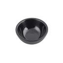 Tablecraft Melamine Black Round Ribbed Ramekin, 2 Ounce Capacity -- 12 per case