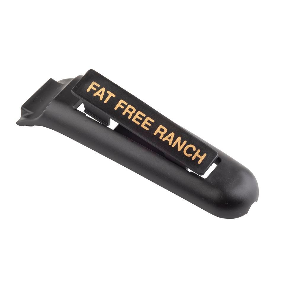 Tablecraft Polypropylene Gold Print Fat Free Ranch Tag For Nsf Saferfood Solutions Option Dispenser, 0.5625 X .4375 X 2.5 Inch