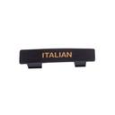 Tablecraft Polypropylene Black with Orange Print Italian Tag for NSF Saferfood Solutions Option Dispenser, 0.5625 x .4375 x 2.5 inch
