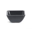 Tablecraft Melamine Black Square Ribbed Ramekin, 3 Ounce Capacity -- 12 per case