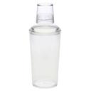 Tablecraft SAN Plastic Clear 3 Piece Cocktail Shaker, 27 Ounce Capacity
