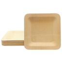 Tablecraft 3.5 inch Disposable Bamboo Square Plate, 25 count