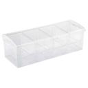 Tablecraft Polystyrene Bar Condiment Holder with Four 1.5 Pint Insert, 16.125 x 6.25 x 5 inch -- 6 per case (