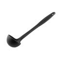 Tablecraft Black Silicone and Stainless Steel 2 Ounce Serving Ladle, 2.5 x 2.375 x 11.625 inch