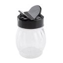 Tablecraft Black Plastic Flip Top Glass Shaker, 6 Ounce Capacity -- 12 per case