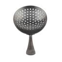 Tablecraft 18/8 Stainless Steel Black PVD with Random Acid Etch Finish Julep Strainer, 3.1875 x 1.125 x 6.25 inch