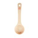 Tablecraft Polycarbonate Beige Perforated Short Handle Spoonout with Red Capacity Marking, 2 Ounce Capacity -- 12 per case
