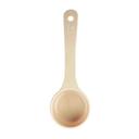 Tablecraft Polycarbonate Beige Solid Short Handle Spoonout with White Capacity Marking, 3 Ounce Capacity -- 12 per case