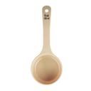 Tablecraft Polycarbonate Beige Solid Short Handle Spoonout with Black Capacity Marking, 6 Ounce Capacity -- 12 per case