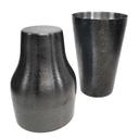 Tablecraft 18/8 Stainless Steel Premium Acid Etch Barware 2 Piece Cocktail Shaker, 20 Ounce Capacity