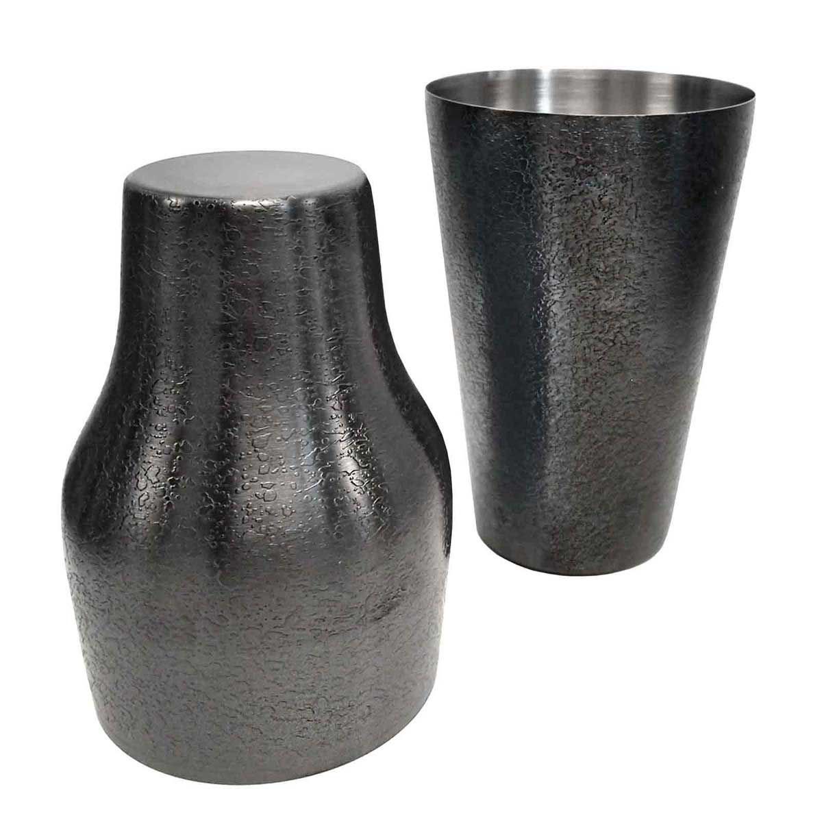 Tablecraft 18/8 Stainless Steel Premium Acid Etch Barware 2 Piece Cocktail Shaker, 20 Ounce Capacity