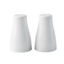 Tablecraft White Melamine Round Salt and Pepper Shaker Set, 1.25 Ounce Capacity