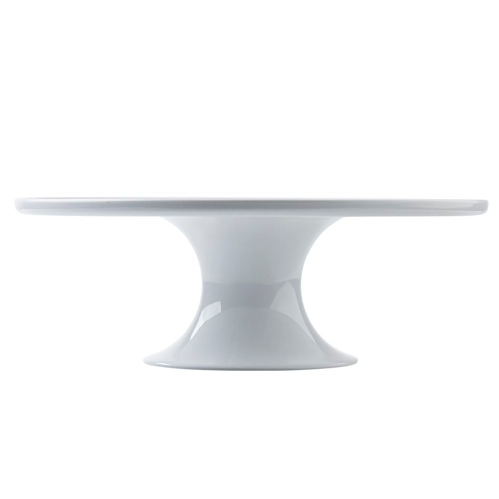 Tablecraft Melamine White Round Cake Stand, 11.5 X 11.5 X 4 Inch