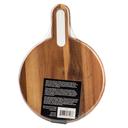 Tablecraft Acacia Collection Acacia Wood Round Serving Tray, 11 x 8 x 0.75 inch