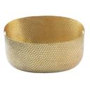 Tablecraft Crackle Collection Aluminum Gold Powder Coated Beverage Tub, 2.25 Gallon Capacity