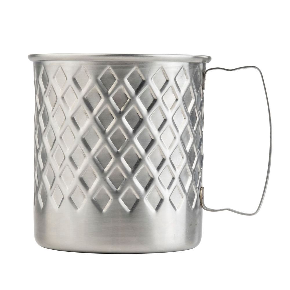 Tablecraft Lattice Collection 200 Series Stainless Steel Round Mug, 23 Ounce Capacity -- 6 Per Case