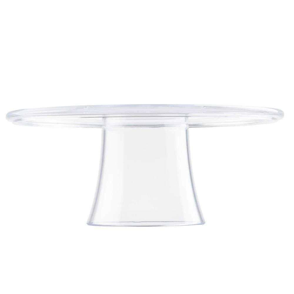 Tablecraft Clear San One-piece Round Cake Stand, 12.75 X 12.75 X 5.25 Inch